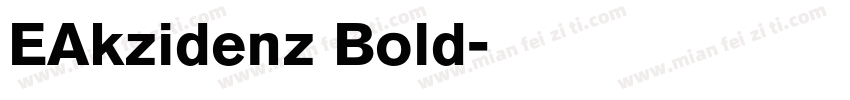 EAkzidenz Bold字体转换